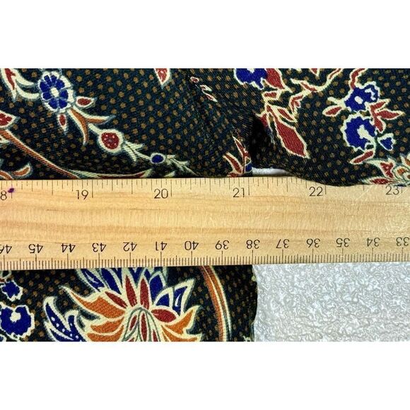 Zara Trafaluc Designer ZARA Floral Long Sleeve Printed Shirt Lined Dress Large - Picture 8 of 8